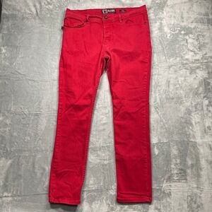 Social Collision Rude by Lip Service Hot Topic Men 38x32 Red  Button Fly Jean